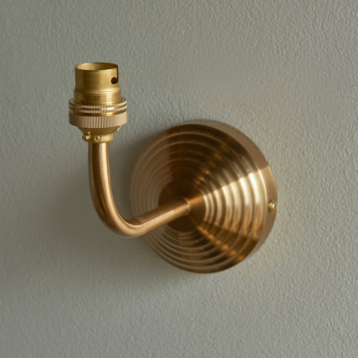 Endon 115064 Obelisk Arc Wall Fitting Brushed aged brass plate 7W LED B22 (Required)
