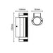 Forum Zink ZN-35594-BLK Helix GU10 IP44 Aluminium Up & Down Wall Light Black 35W Max. - westbasedirect.com