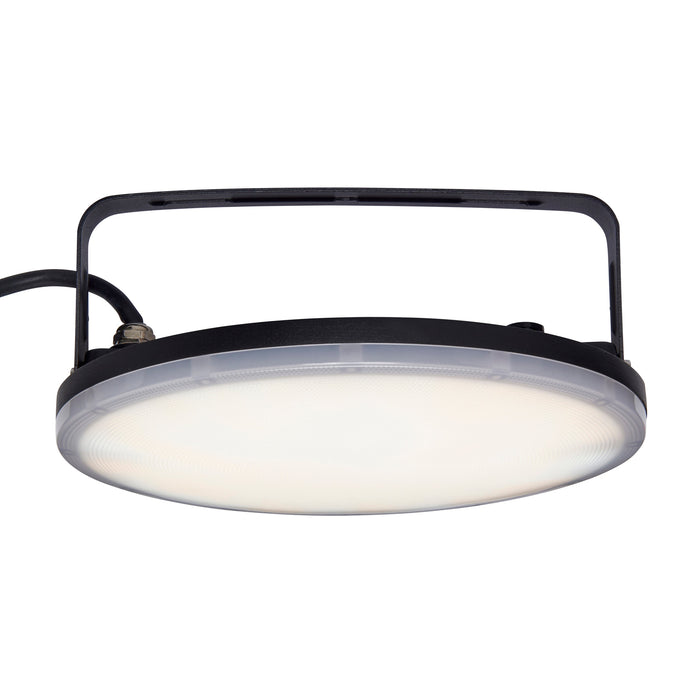 Saxby 118611 Titan Anti-Glare CCT 100W IP65 LED Highbay 3000K/4000K/6500K - Matt Black