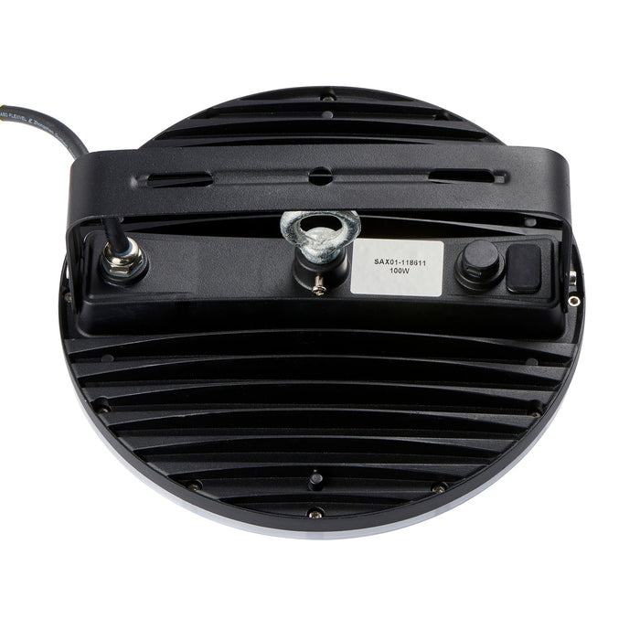 Saxby 118611 Titan Anti-Glare CCT 100W IP65 LED Highbay 3000K/4000K/6500K - Matt Black