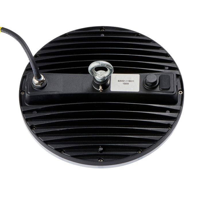Saxby 118611 Titan Anti-Glare CCT 100W IP65 LED Highbay 3000K/4000K/6500K - Matt Black