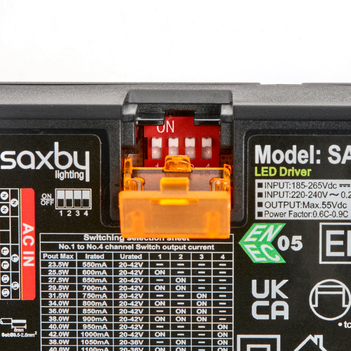 Saxby 118618 23.5W-47W Wattage Selectable Constant Current LED Driver