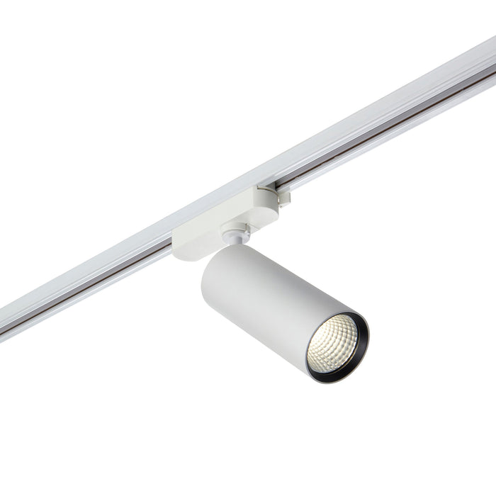 Saxby 119091 Lunaro IP20 24W/26W/28W/30W Multi-Wattage LED Track Head Light 3000K - Matt White