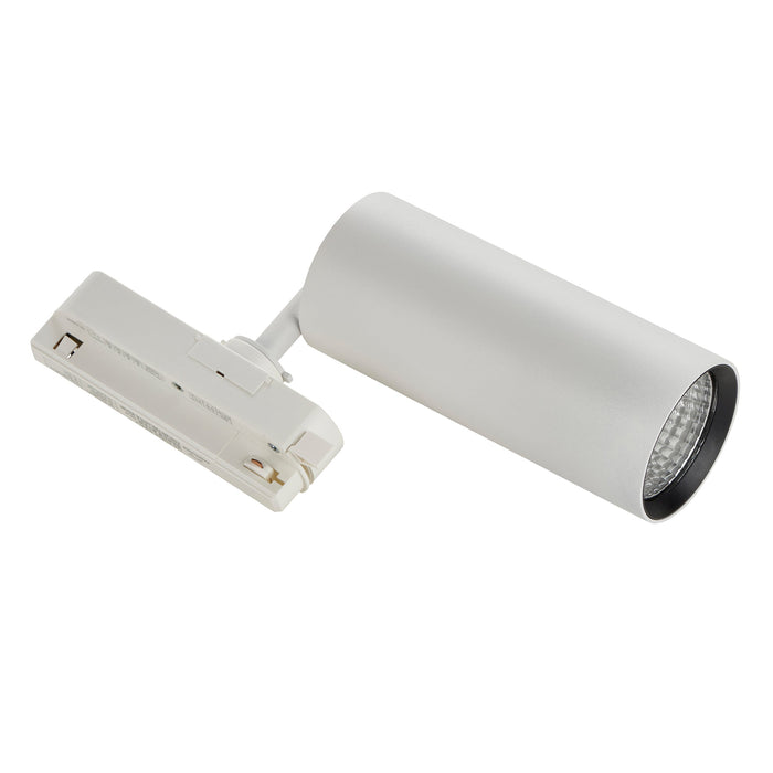 Saxby 119092 Lunaro IP20 24W/26W/28W/30W Multi-Wattage LED Track Head Light 4000K - Matt White