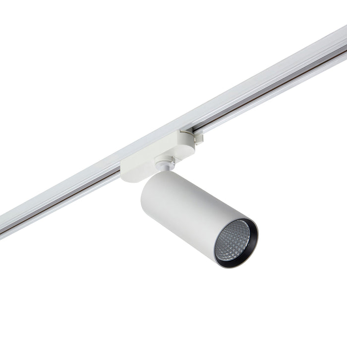 Saxby 119092 Lunaro IP20 24W/26W/28W/30W Multi-Wattage LED Track Head Light 4000K - Matt White