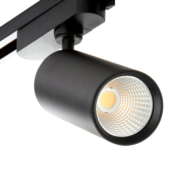 Saxby 119093 Lunaro IP20 24W/26W/28W/30W Multi-Wattage LED Track Head Light 3000K - Matt Black