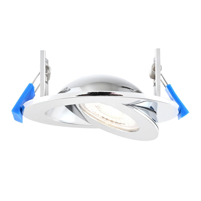 Saxby 119102 Shield360 CCT Tri Wattage 4W/6W/8W IP44 LED Adjustable Fire Rated Downlight 2700K/3000K/4000K/6000K - Chrome