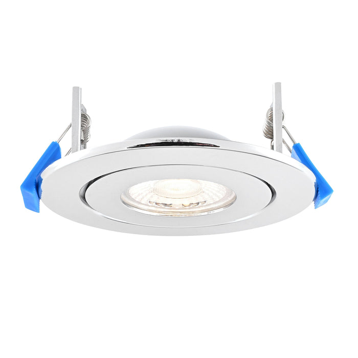 Saxby 119102 Shield360 CCT Tri Wattage 4W/6W/8W IP44 LED Adjustable Fire Rated Downlight 2700K/3000K/4000K/6000K - Chrome