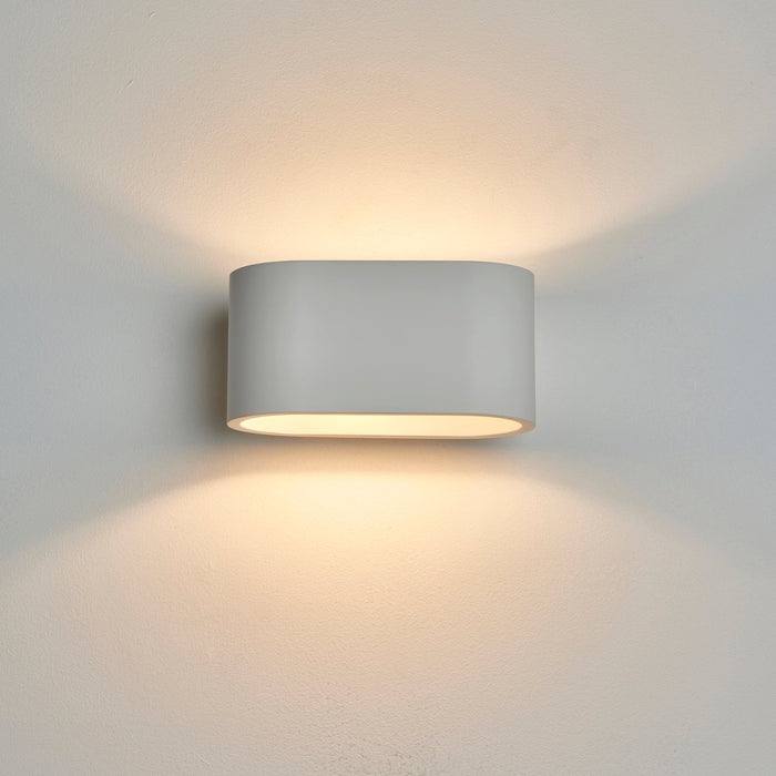 Saxby 119104 Visus 18W IP20 G9 Wall Light Dimmable - White Plaster (Lamp Not Included)
