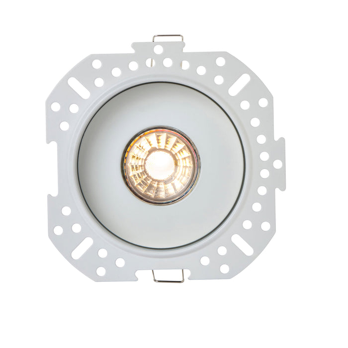 Saxby 119105 ShieldONE 75 GU10 Open Can Trimless Downlight Matt White (Lamp Not Included)