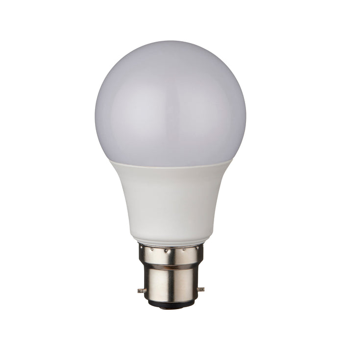 Saxby 119338 8W B22 GLS LED Lamp Opal 806lm Daylight 6500K