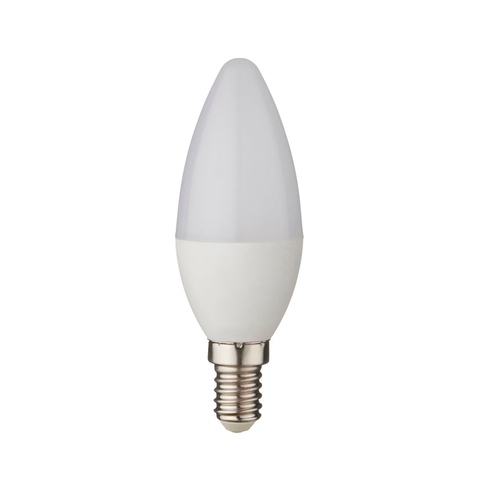 Saxby 119341 4.9W E14 Candle LED Lamp Opal 470lm Daylight 6500K