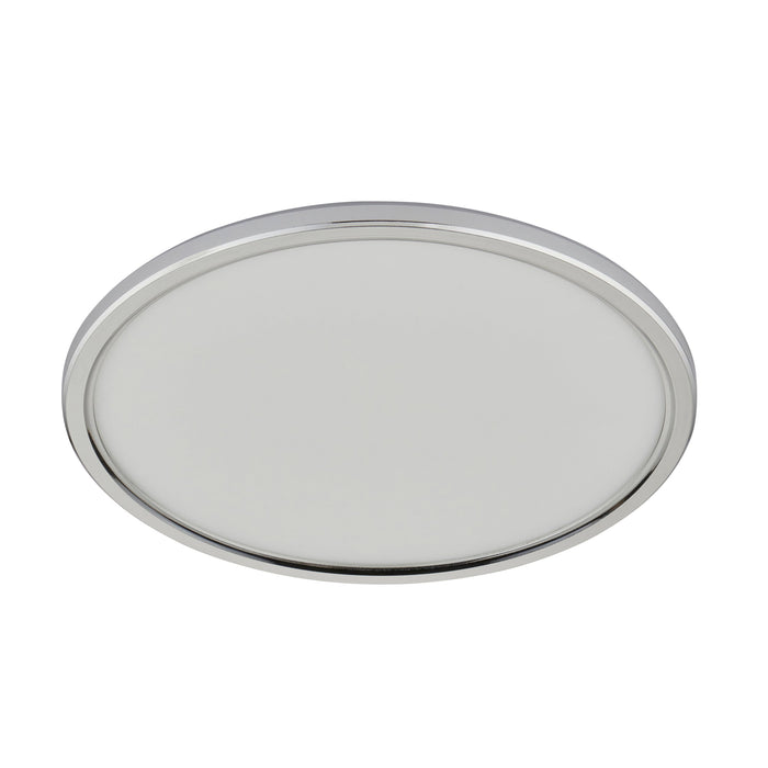 Saxby 120333 Ceto CCT IP54 12W LED Flush Wall/Celiing Light 3000K/4000K/6000K - Chrome