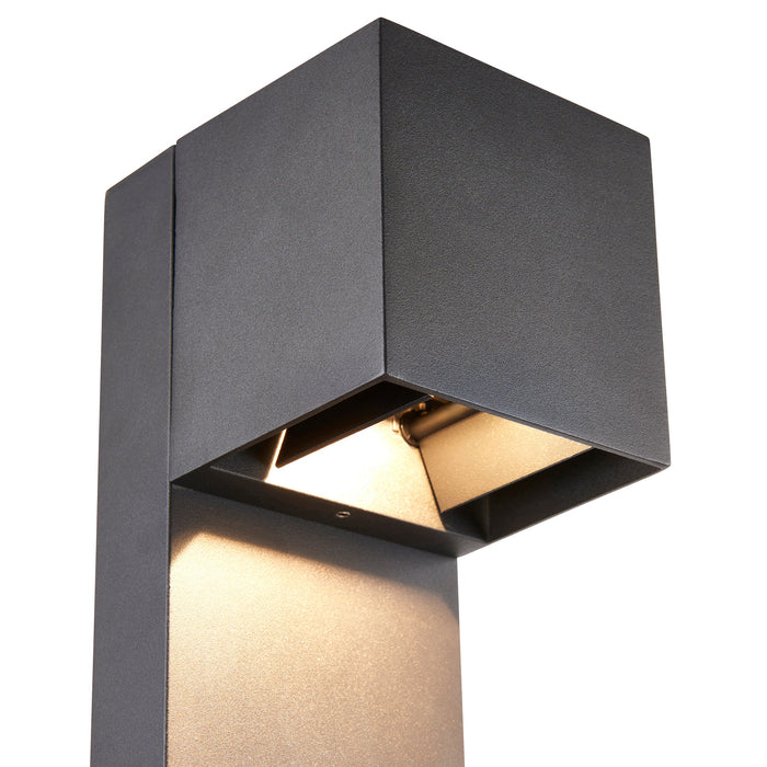 Saxby 120349 Glover CCT 9W IP65 LED Bollard 3000K/4000K/6500K - Black