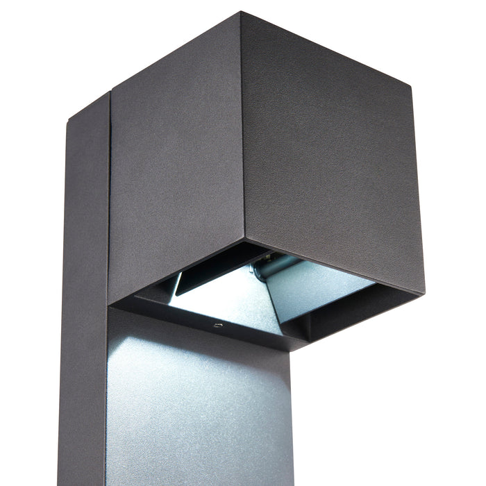 Saxby 120349 Glover CCT 9W IP65 LED Bollard 3000K/4000K/6500K - Black
