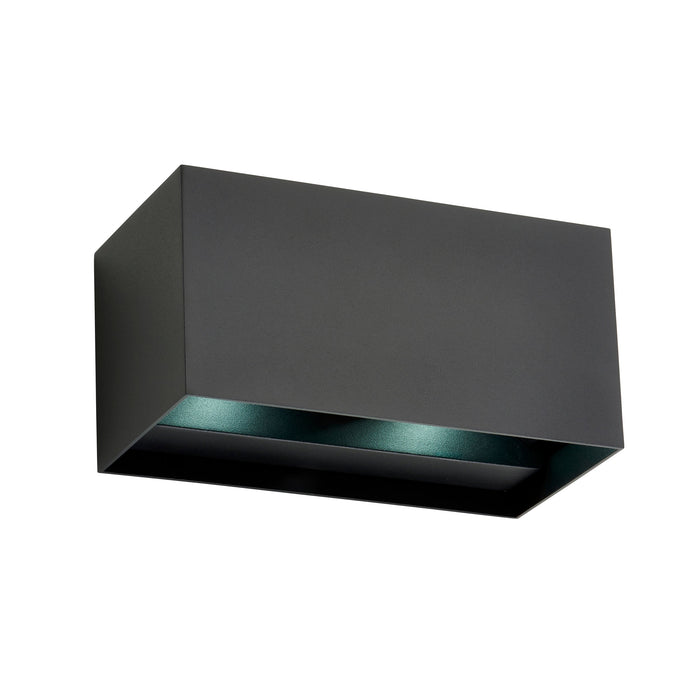 Saxby 120374 Glover CCT 10W IP54 Twin LED Wall Light 3000K/4000K/6500K - Black