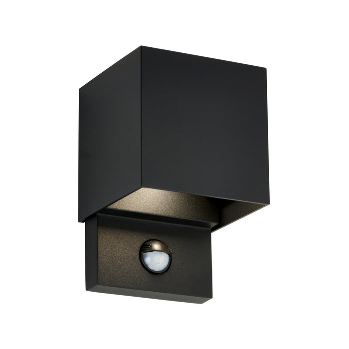 Saxby 120810 Glover CCT 5W IP54 LED Wall Light with PIR & Photocell 3000K/4000K/6500K - Black