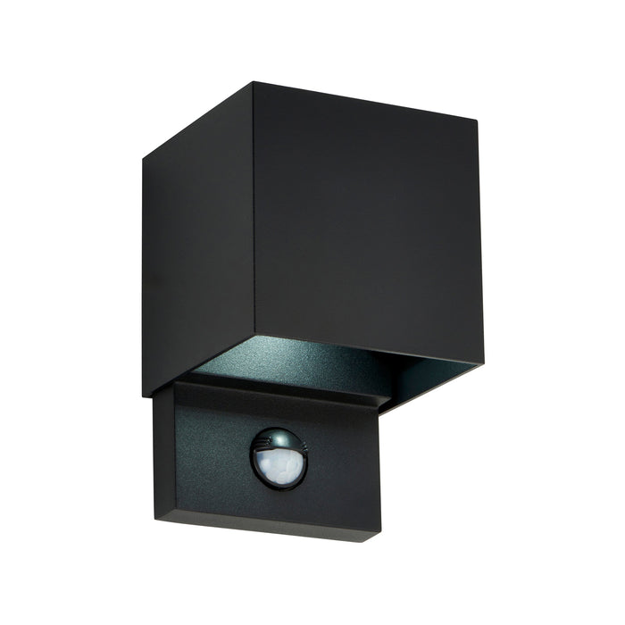 Saxby 120810 Glover CCT 5W IP54 LED Wall Light with PIR & Photocell 3000K/4000K/6500K - Black
