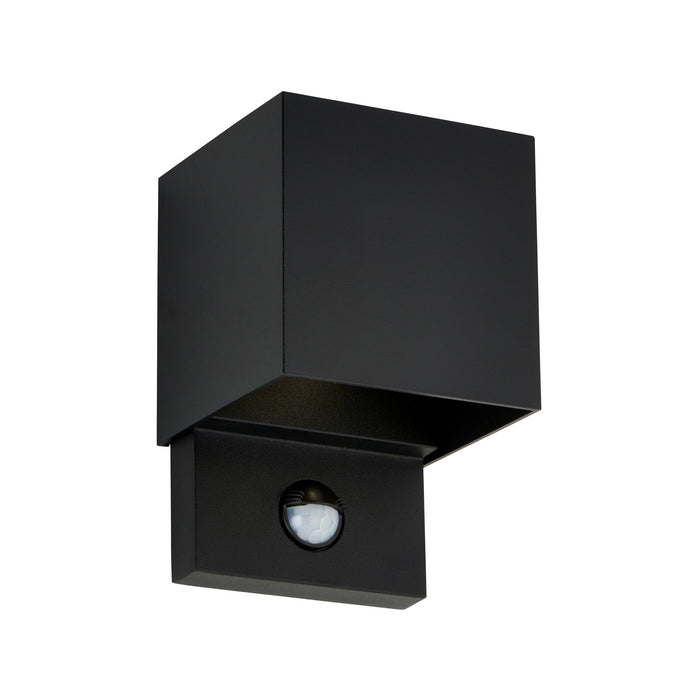 Saxby 120810 Glover CCT 5W IP54 LED Wall Light with PIR & Photocell 3000K/4000K/6500K - Black