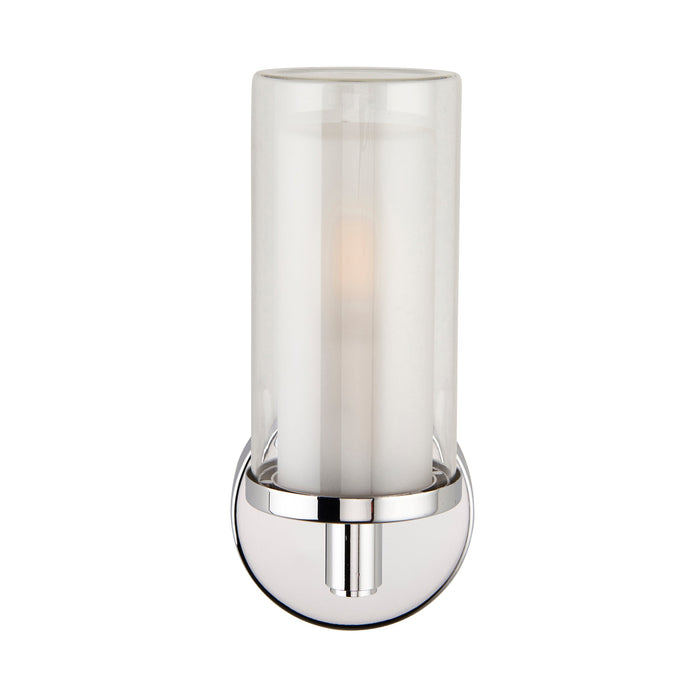 Saxby 120814 Sten IP44 6W E14 Single Bathroom Wall Light - Chrome (Lamp Not Included)