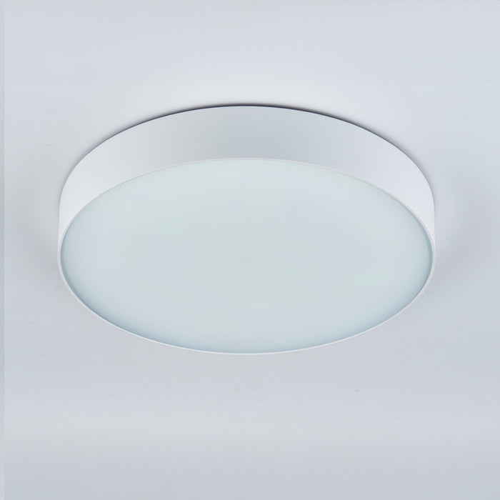 Saxby 120961 Ollo CCT 23W/25W/27W/29W Multi-Wattage IP65 LED Flush Wall/Ceiling Light 3000K/4000K/6500K - Matt White