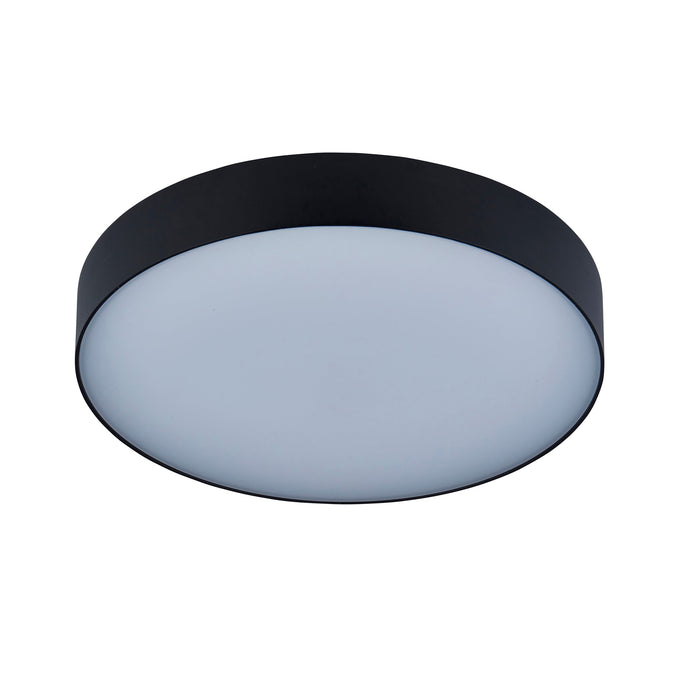 Saxby 120962 Ollo CCT 23W/25W/27W/29W Multi-Wattage IP65 LED Flush Wall/Ceiling Light 3000K/4000K/6500K - Matt Black