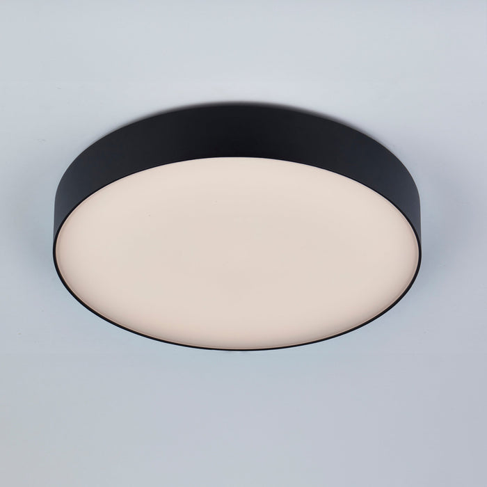 Saxby 120962 Ollo CCT 23W/25W/27W/29W Multi-Wattage IP65 LED Flush Wall/Ceiling Light 3000K/4000K/6500K - Matt Black