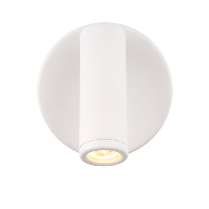 Saxby 120967 Lumos Mini 3W IP20 Adjustable LED Wall Light with USB C 3000K - Matt White