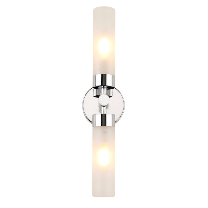 Saxby 121016 Frost IP44 6W E14 Up & Down Bathroom Wall Light - Chrome (Lamp Not Included)