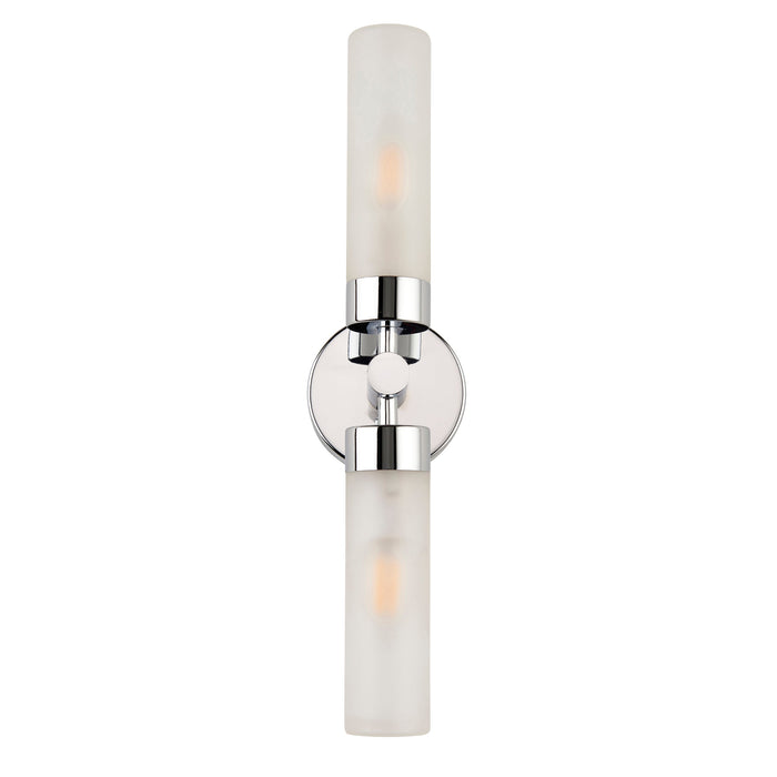 Saxby 121016 Frost IP44 6W E14 Up & Down Bathroom Wall Light - Chrome (Lamp Not Included)