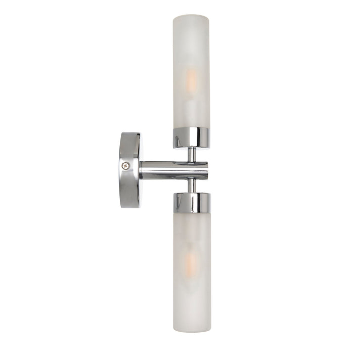 Saxby 121016 Frost IP44 6W E14 Up & Down Bathroom Wall Light - Chrome (Lamp Not Included)