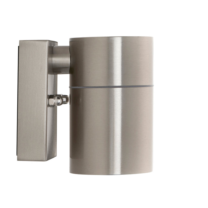 Saxby 121026 Scope GU10 IP65 Fixed Single Wall Light - Stainless Steel (Lamp Not Included)