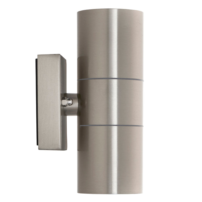 Saxby 121028 Scope GU10 IP65 Fixed Up/Down Wall Light - Stainless Steel (Lamp Not Included)
