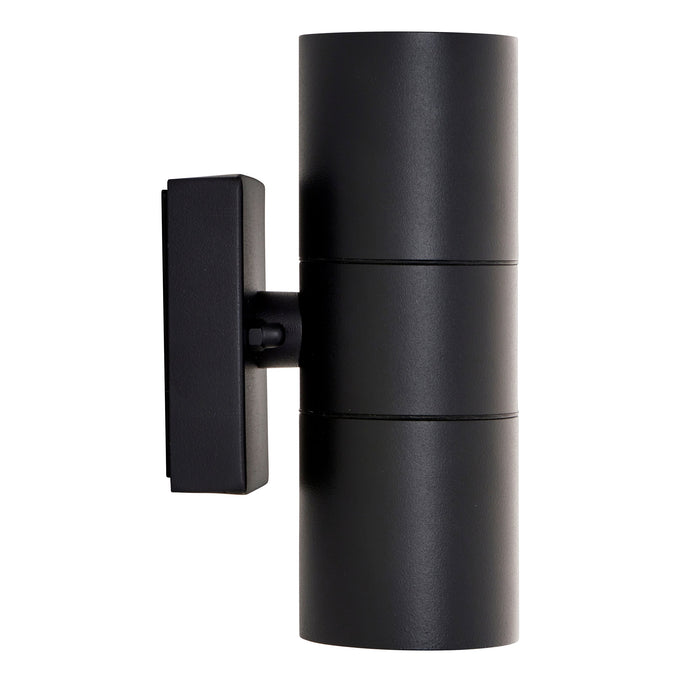 Saxby 121028 Scope GU10 IP65 Aluminium Fixed Up/Down Wall Light - Matt Black (Lamp Not Included)