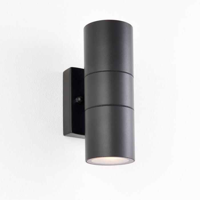 Saxby 121028 Scope GU10 IP65 Aluminium Fixed Up/Down Wall Light - Matt Black (Lamp Not Included)
