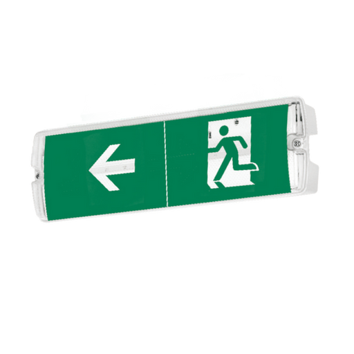 Aurora AU-EMBH3W/65 3W IP65 LED Emergency Bulkhead with Exit Sign DualTest - Self Test & Manual 6500K - westbasedirect.com