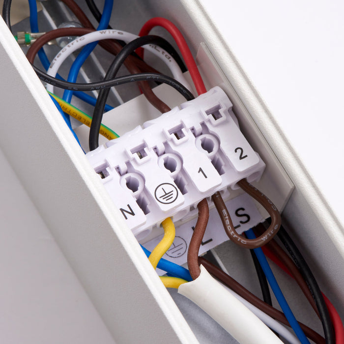 Saxby 121113 Linus CCT 30W/50W 5ft/1500mm LED Suspended/Surface Linear Light 3000K/4000K/6000K - Matt White