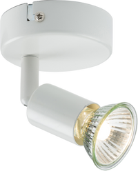 Knightsbridge NSPGU1W 230V GU10 Single Spotlight - White