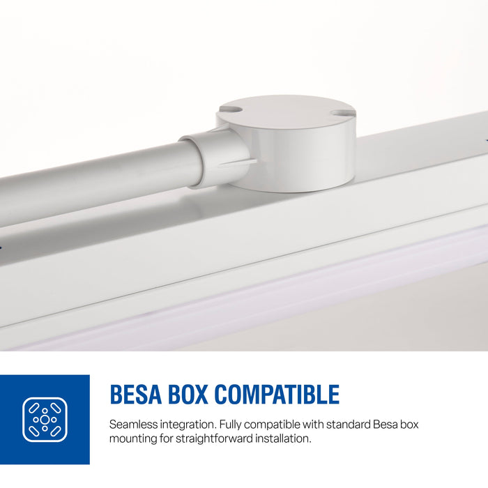 Saxby 122348 LinX20 38.5W 6ft IP20 LED Batten 4000K