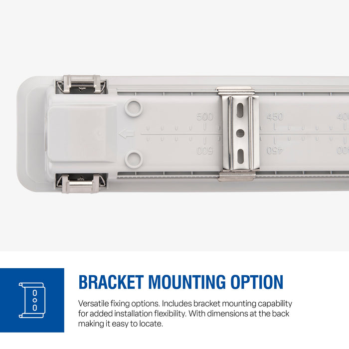Saxby 122357 LinX65 26W/34W/43W/50W 5ft CCT IP65 LED Anti-Corrosive Batten 3000K/4000K/6000K