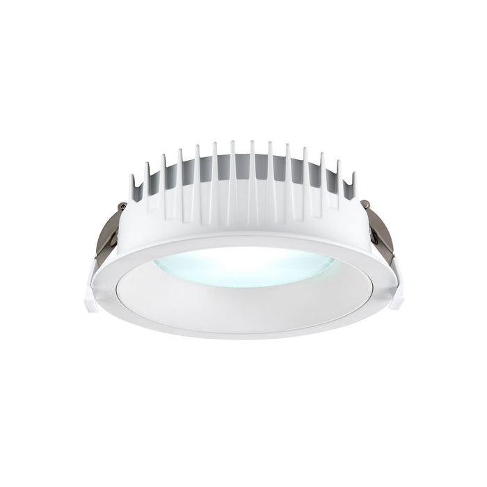 Saxby 122983 Paragon CCT 165mm 14W/16W/18W/20W Wattage Selectable Commercial Downlight 3000K/4000K/6000K - Matt White