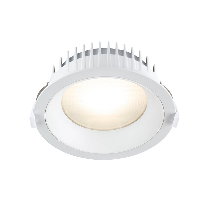 Saxby 122983 Paragon CCT 165mm 14W/16W/18W/20W Wattage Selectable Commercial Downlight 3000K/4000K/6000K - Matt White