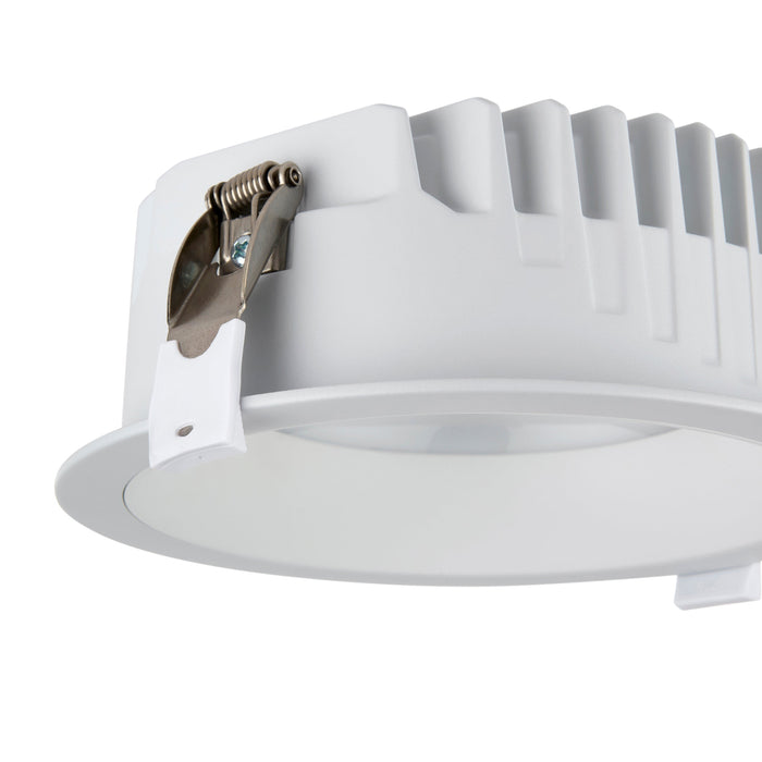 Saxby 122983 Paragon CCT 165mm 14W/16W/18W/20W Wattage Selectable Commercial Downlight 3000K/4000K/6000K - Matt White