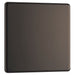 BG FBN94 Flatplate Screwless Single Blanking Plate - Black Nickel - westbasedirect.com