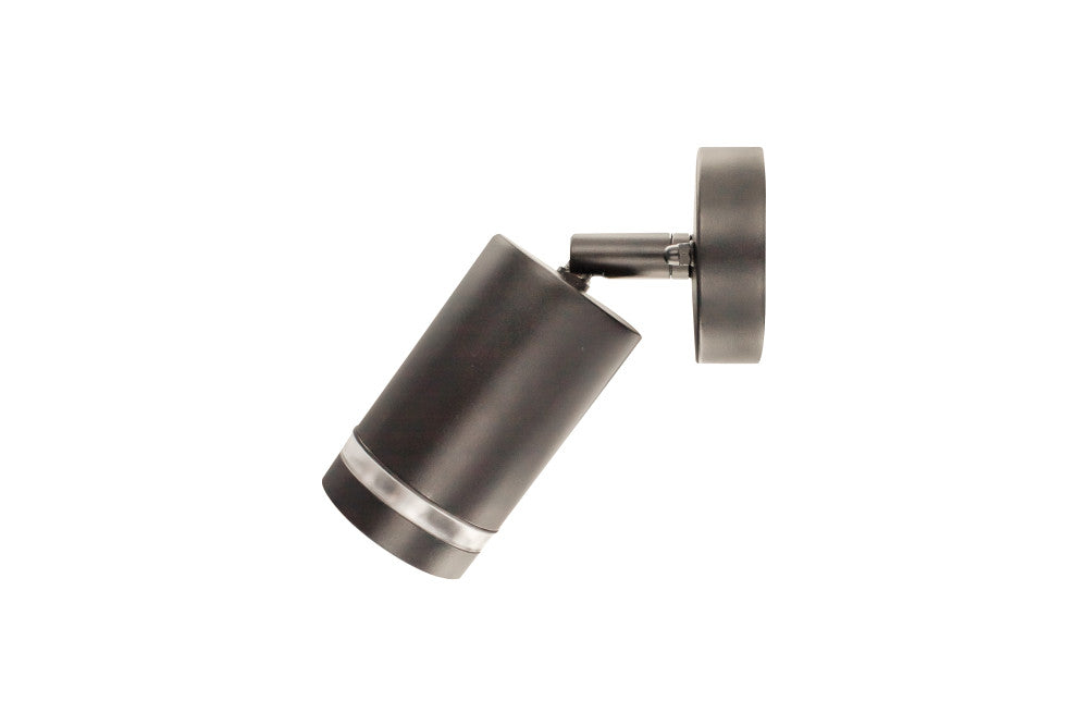 Integral ILDED063 Outdoor Stainless Steel Adjustable GU10 IP65 Wall Spotlight Anthracite Grey