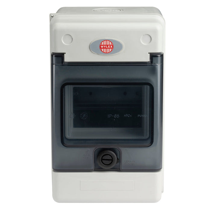 Wylex WBE4X 4 Module IP65 DIN Rail Insulated Enclosure - westbasedirect.com