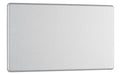 BG FBS95 Flatplate Screwless Double Blanking Plate - Brushed Steel - westbasedirect.com