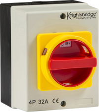 Knightsbridge IN0026 IP65 32A Rotary Isolator 4P AC (230V-415V)