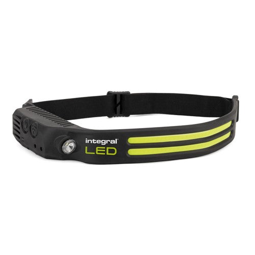 Integral ILWLH002 3W 330+90lm Rechargeable COB Strip Head Torch with 3 Modes & Hand Wave Sensor
