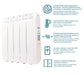 Farho XP07 Xana Plus 07 elements 770W Low Consumption Smart Wi-Fi Radiator - westbasedirect.com